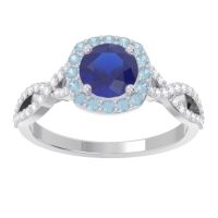Halo Pave Arenu Ring