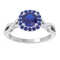 Halo Pave Arenu Ring