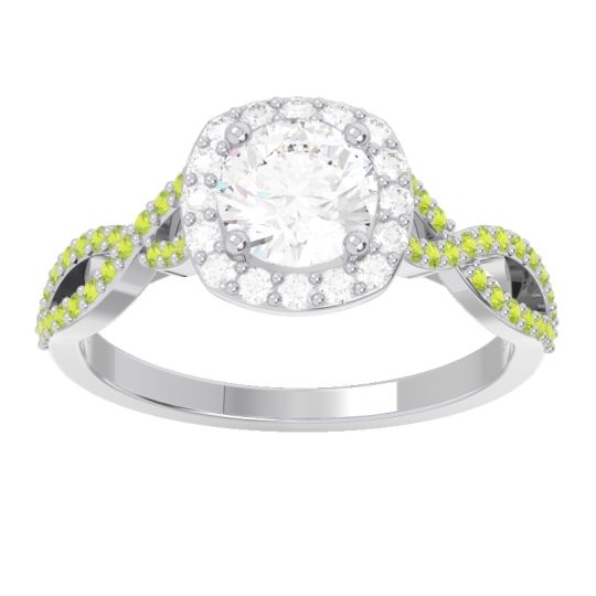 Halo Pave Arenu Ring