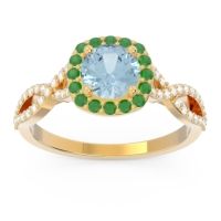 Halo Pave Arenu Ring