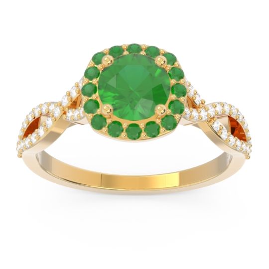 Halo Pave Arenu Ring