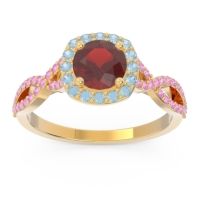 Halo Pave Arenu Ring