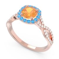 Halo Pave Arenu Ring