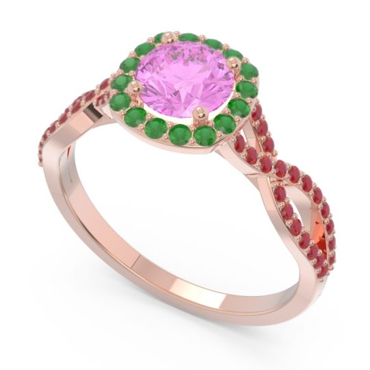 Halo Pave Arenu Ring