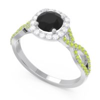 Halo Pave Arenu Ring