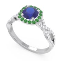 Halo Pave Arenu Ring