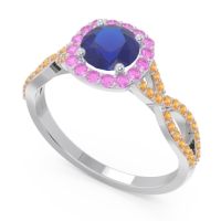 Halo Pave Arenu Ring
