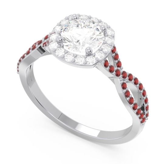 Halo Pave Arenu Ring