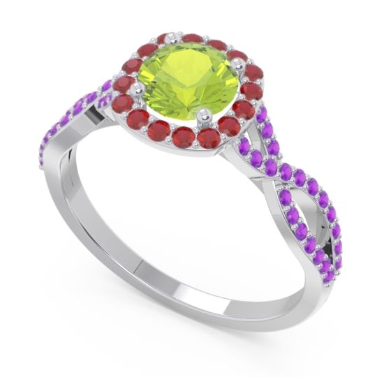 Halo Pave Arenu Ring