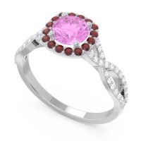 Halo Pave Arenu Ring