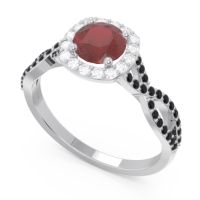 Halo Pave Arenu Ring