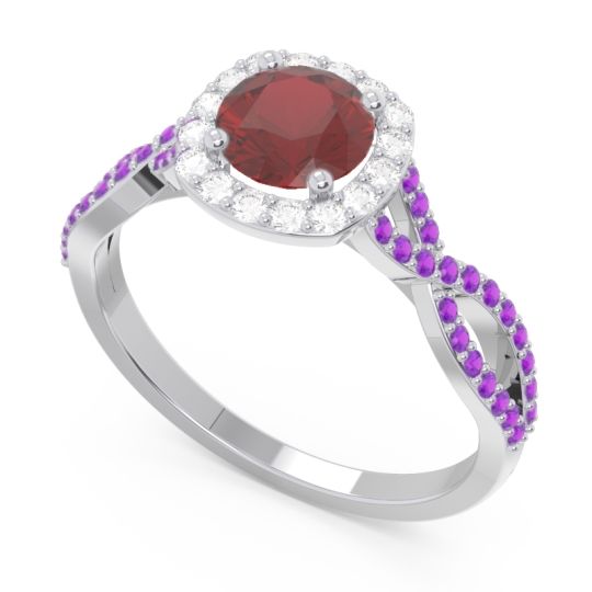 Halo Pave Arenu Ring