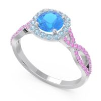 Halo Pave Arenu Ring