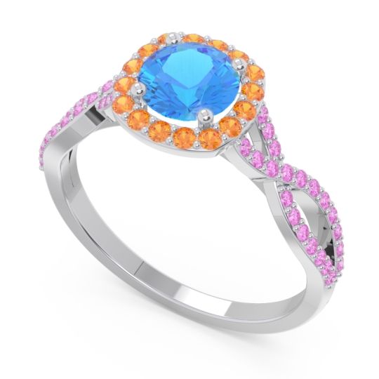 Halo Pave Arenu Ring