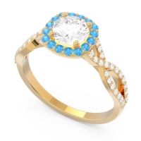 Halo Pave Arenu Ring