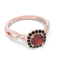 Halo Pave Arenu Ring