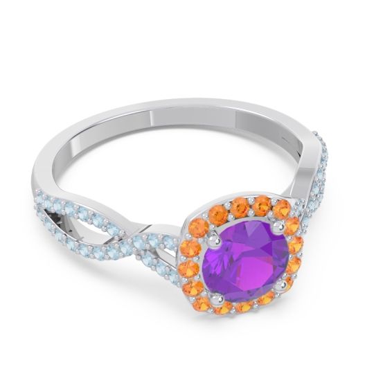 Halo Pave Arenu Ring