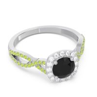 Halo Pave Arenu Ring