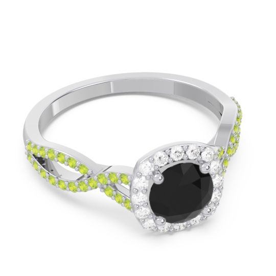 Halo Pave Arenu Ring