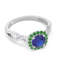 Halo Pave Arenu Ring