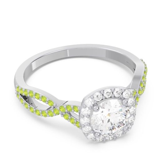 Halo Pave Arenu Ring