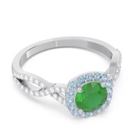 Halo Pave Arenu Ring