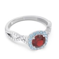 Halo Pave Arenu Ring