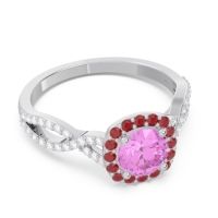 Halo Pave Arenu Ring