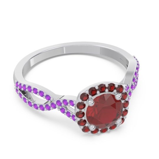 Halo Pave Arenu Ring