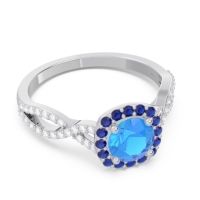 Halo Pave Arenu Ring