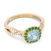 Halo Pave Arenu Ring