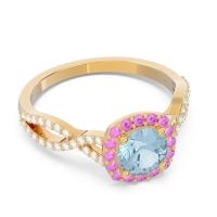 Halo Pave Arenu Ring