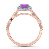 Halo Pave Arenu Ring