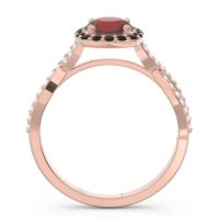 Halo Pave Arenu Ring