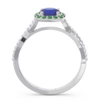Halo Pave Arenu Ring