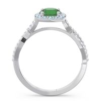 Halo Pave Arenu Ring