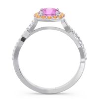 Halo Pave Arenu Ring