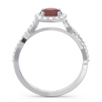Halo Pave Arenu Ring