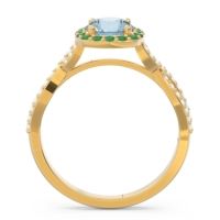 Halo Pave Arenu Ring