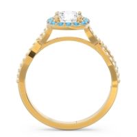 Halo Pave Arenu Ring