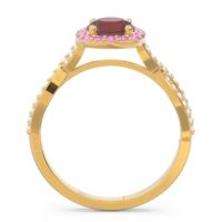 Halo Pave Arenu Ring