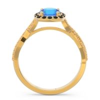 Halo Pave Arenu Ring