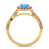 Halo Pave Arenu Ring