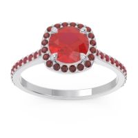 Halo Pave Nakin Ring