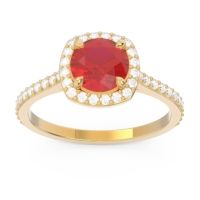 Halo Pave Nakin Ring