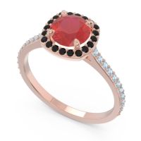 Halo Pave Nakin Ring
