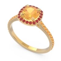 Halo Pave Nakin Ring