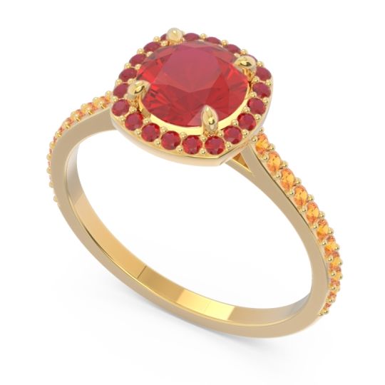 Halo Pave Nakin Ring