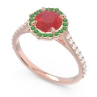 Halo Pave Pulla Ring