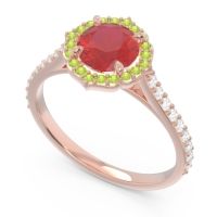 Halo Pave Pulla Ring